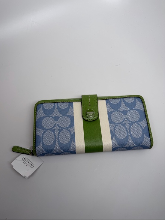 Coach Handbags - Y2K Coach Blue and Green Wallet